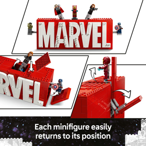 Lego Marvel: MARVEL Logo & Minifigures Set 76313